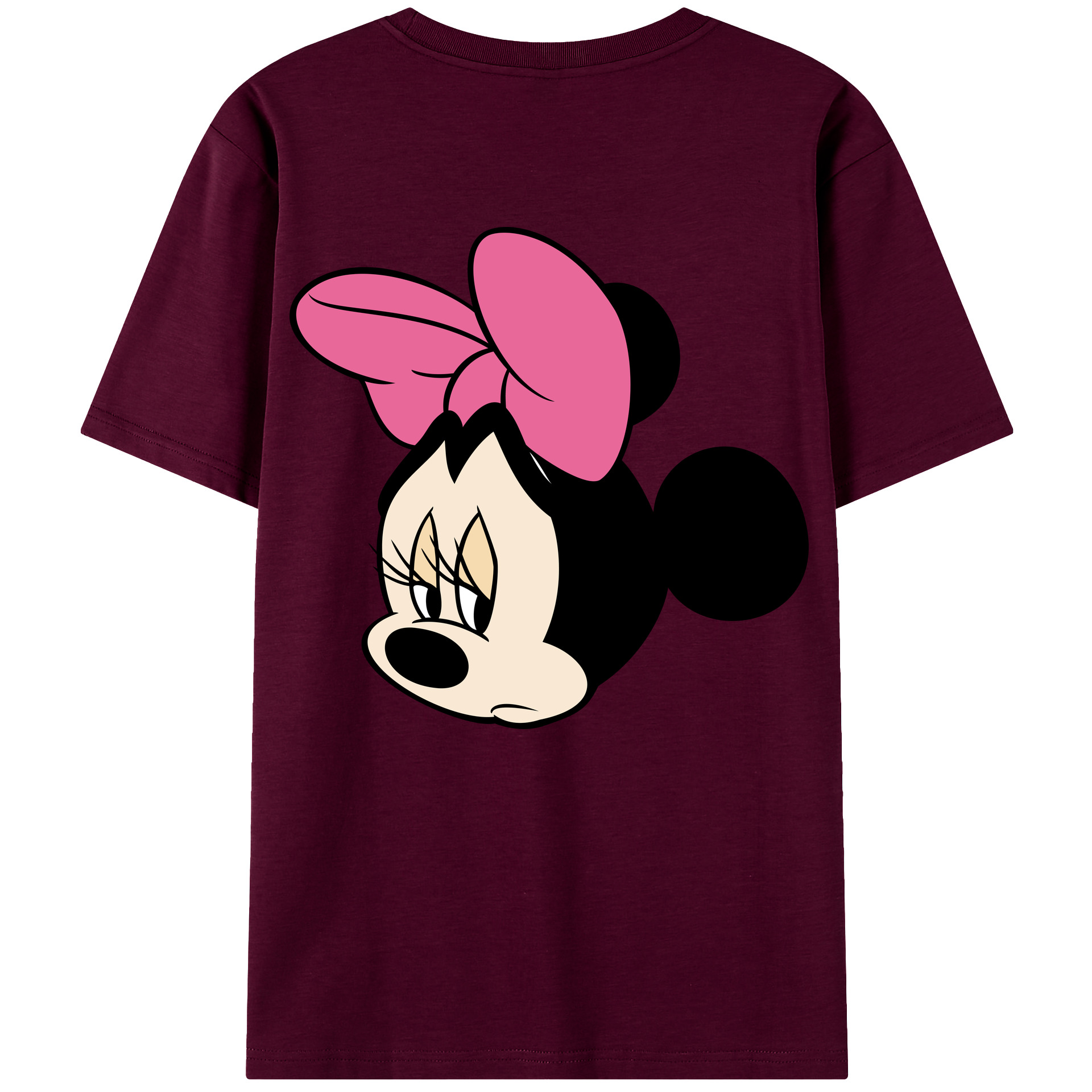 （画像用） ミッキーマウス Mickey Mouse レディース半袖Tシャツ(バックプリント)